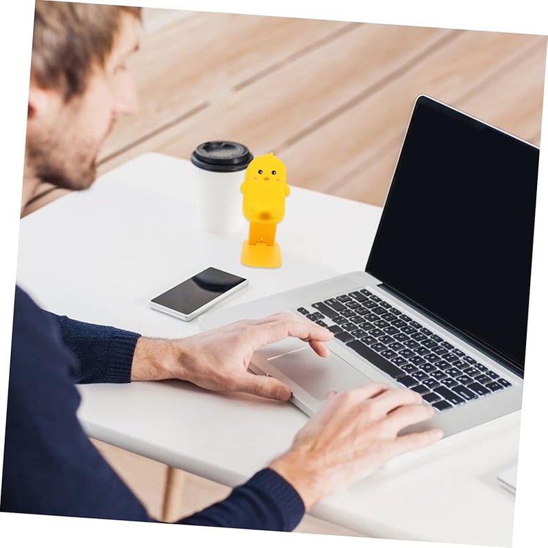 Foldable Adjustable Yellow Phone Tablet Stand Holder For Home Office Desk - Image 5